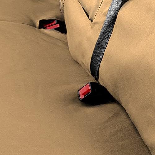 Covercraft Custom-Fit Front Bench SeatSaver Seat Covers - Polycotton Fabric, Tan - SS3359PCTN