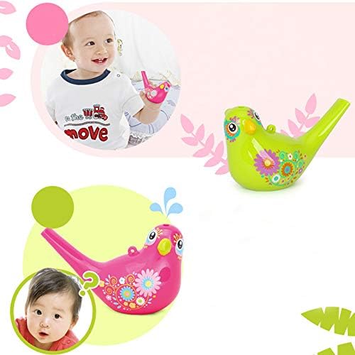 1Pcs Coloured Drawing Water Bird Whistle Bathtime Musical Toy for Kids Early Learning Educational Children Gift Toy Musical Instrument