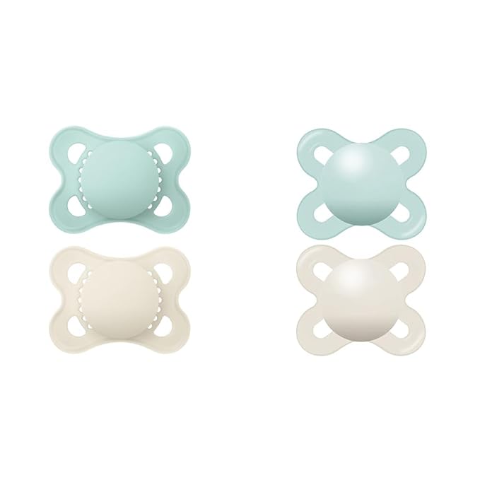 MAM Original Matte Baby Pacifier, Nipple Shape Helps Promote Healthy Oral Development & Original Start Matte Newborn Baby Pacifier, Best Pacifier for Breastfed Babies