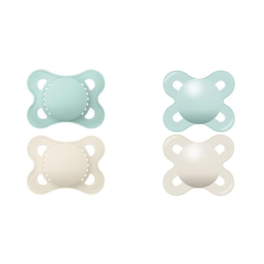 MAM Original Matte Baby Pacifier, Nipple Shape Helps Promote Healthy Oral Development & Original Start Matte Newborn Baby Pacifier, Best Pacifier for Breastfed Babies