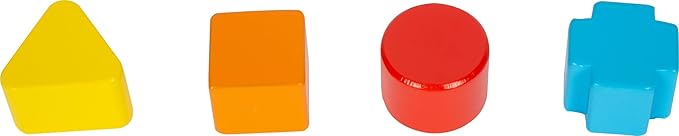 Small Foot Wooden Toys Safari Theme 12" Activity Cube Center 7-Sided Designed for Motor Skills Training Designed for Children 12+ Months, Multi