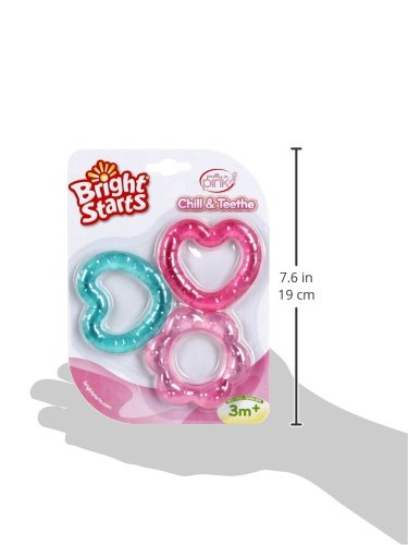 Bright Starts Chill & Teethe BPA-Free Teething Toy for Babies, Ages 3 Months+ (Pack of 2)