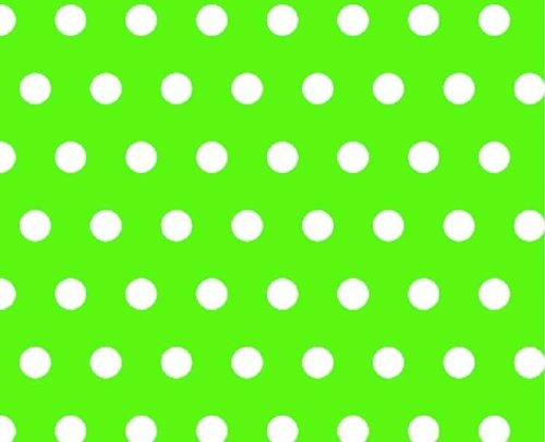 SheetWorld Fitted 100% Cotton Percale Pack N Play Sheet Fits Graco Square Play Yard 36 x 36, Polka Dots Lime, Made in USA