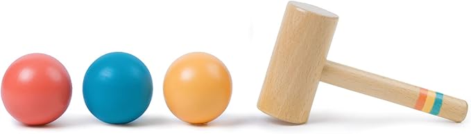 Twefex Montessori Ball Tracker, Award Winning Durable Pound A Ball Drop Toy, Early Developmental Montessori Toys, Wooden Toys for Toddlers 1-3 Year Old - Great Birthday Gift