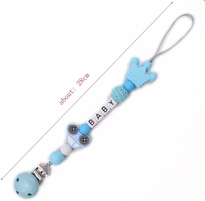 Personalized Pacifier Clip Customized Pacifier Clip with Custom Name Custom Pacifier Clip Holder with Name