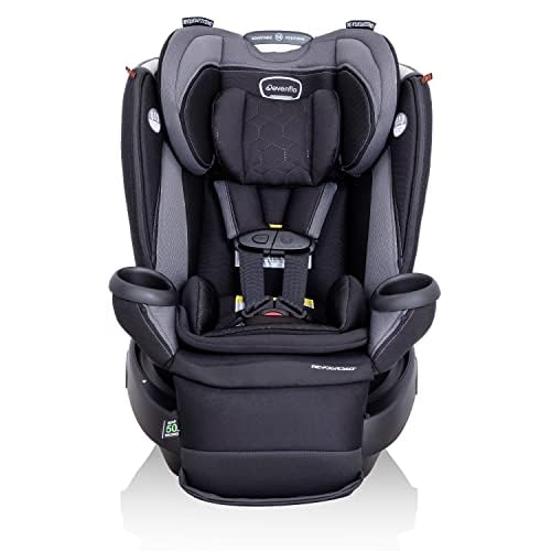 Evenflo Revolve360 Extend Convertible Car Seat with 360 Degree Rotation, Extended Rear-Facing, Forward-Facing, Booster Mode, and Secure LATCH Install, Revere Gray