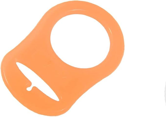 10 MAM Ring Button Style Pacifier Adapter (Orange)