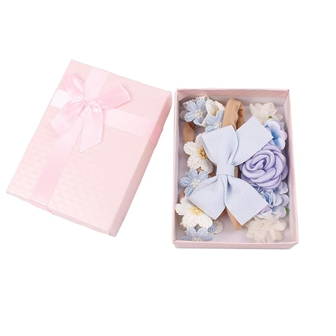 New Model Baby Girl Nylon Headbands Nylon Flower Elastic Hairbands 3pcs Hair Accessories Gift for Newborn Infant Toddlers (BF-XKFD006)