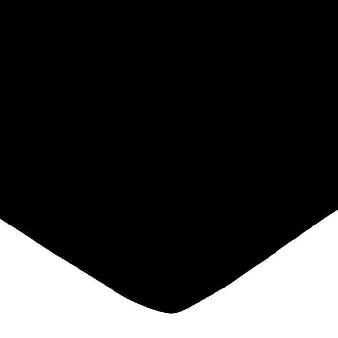 SheetWorld Fitted 100% Cotton Percale Pack N Play Sheet 29 x 42, Solid Black Woven, Made in USA