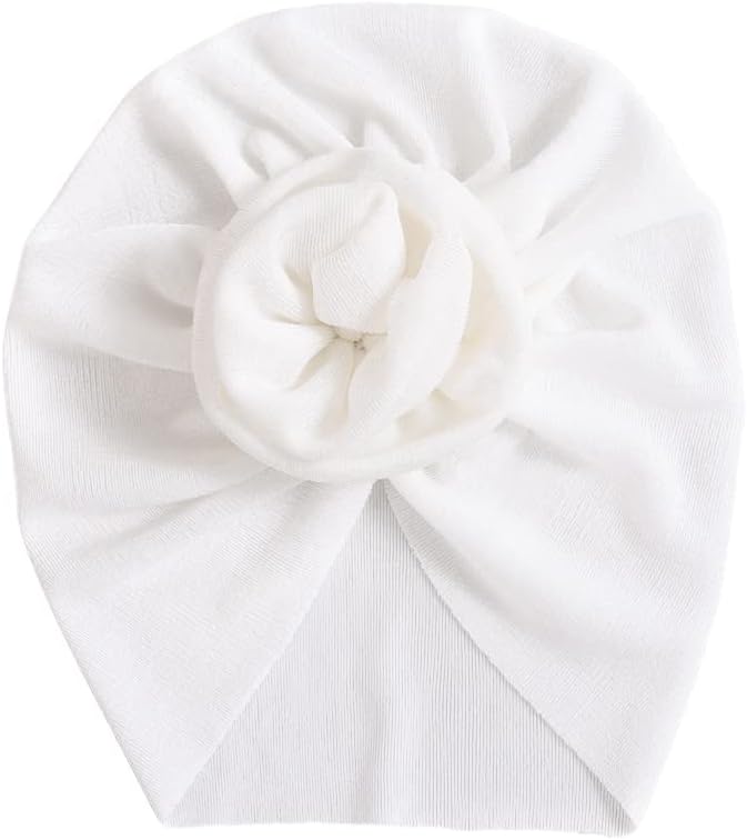 Newborn Babies Headwrap Hat Infant Toddler Cotton Soft Cute Nursery Beanie Headbands Top Bowknot Cap
