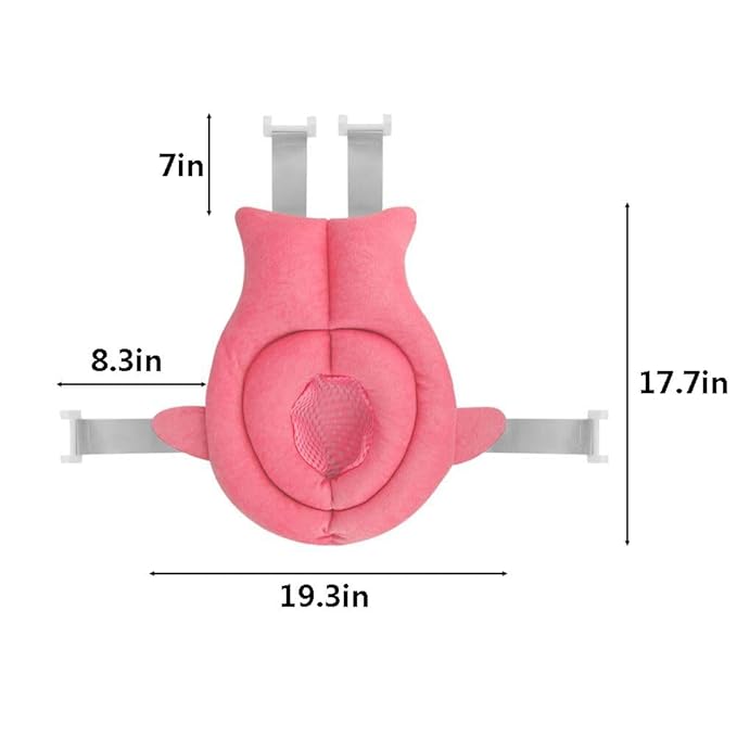 Baby Bath Seat Support Net Soft Infant Bathing Seat Support Mat Suspension Shower Pad Adjustable Non-Slip Newborn Bathtub Sling Mat Baby Sink Bather Tub Shower Net Bathtub Sit Up Mesh 0-6 Month