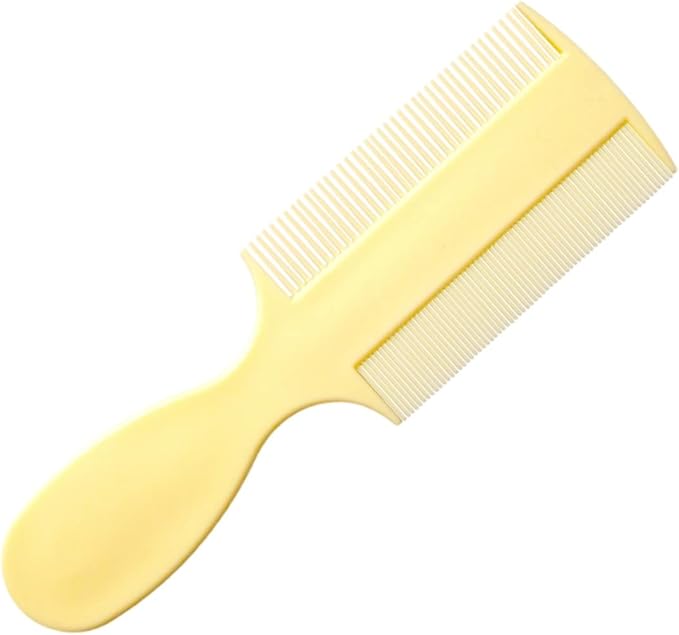 Vakly Fine Tooth Comb (3 Pack) – Double-Sided Baby Comb with Handle, Extra Fine Lice & Dandruff Comb for Cradle Cap, Newborns, Toddlers & Adults