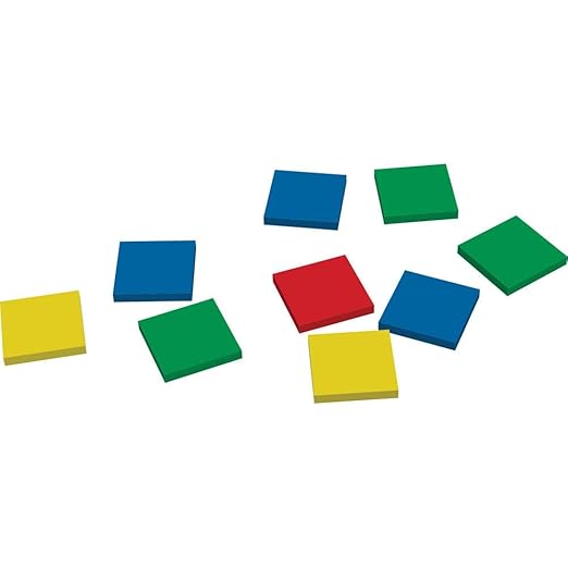 hand2mind Foam Square Color Tiles, Color Sorting, Math Counters for Kids, Counting Manipulatives, Colored Foam Squares, Math Manipulatives, Bingo Chips, Game Tokens, Tiles Learning (Set of 2,000)