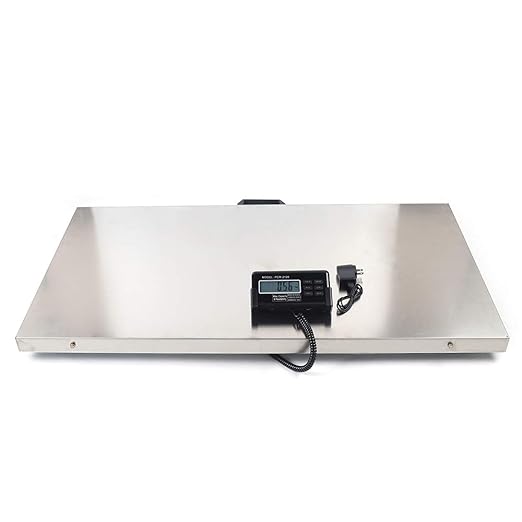 Electronic Digital Pet Power Scale, Professional Livestock Vet Scale, Animal Scale, Stainless Platform Weight Scales for Pet Dog/Sheep/Goat/Cat/Hog (440LBS)