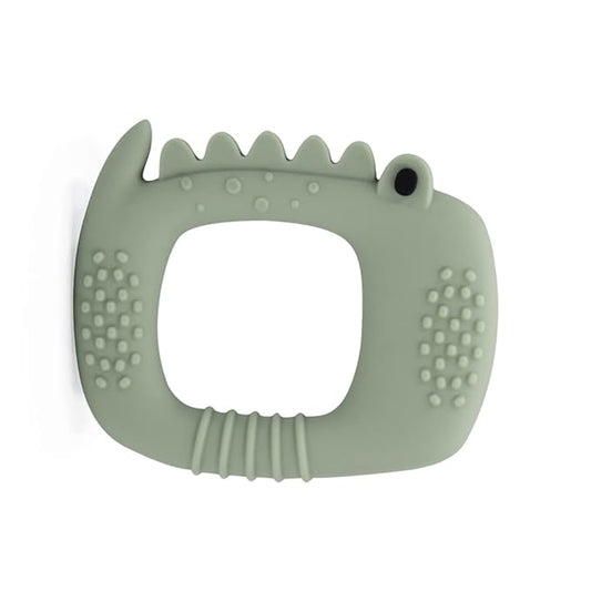 Loulou Lollipop Wild Silicone Baby Teether - Alligator Sage