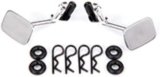 Traxxas Mirrors, Side, Chrome (Left & Right)/ o-Rings (4)/ Body Clips (4) (fits #9112 Body)