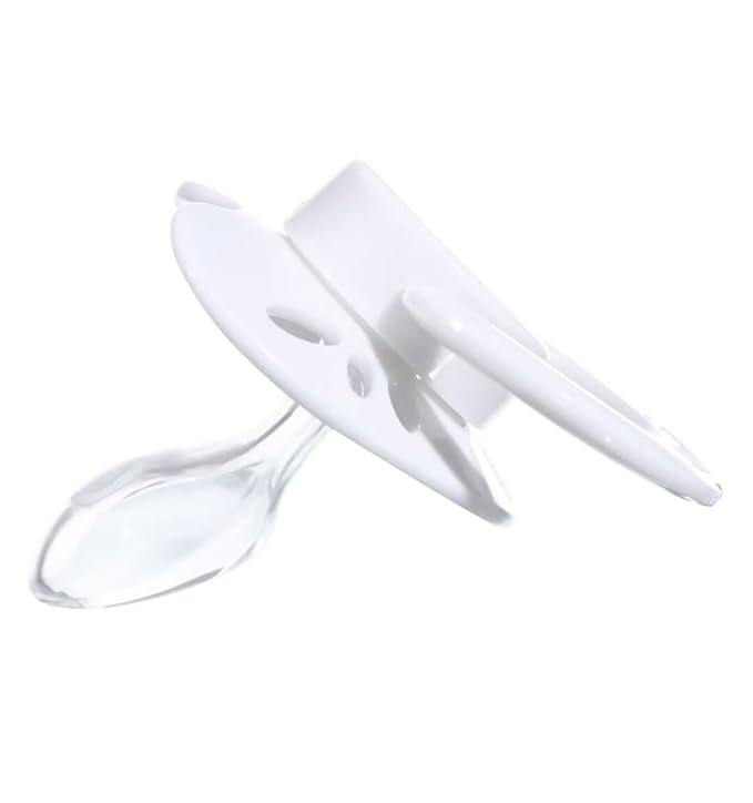 Landofgenie Large Shield Adult Size Pacifiers Set Butterfly Shaped Cutie Pacifier 3 Pack - White+Blue+Yellow