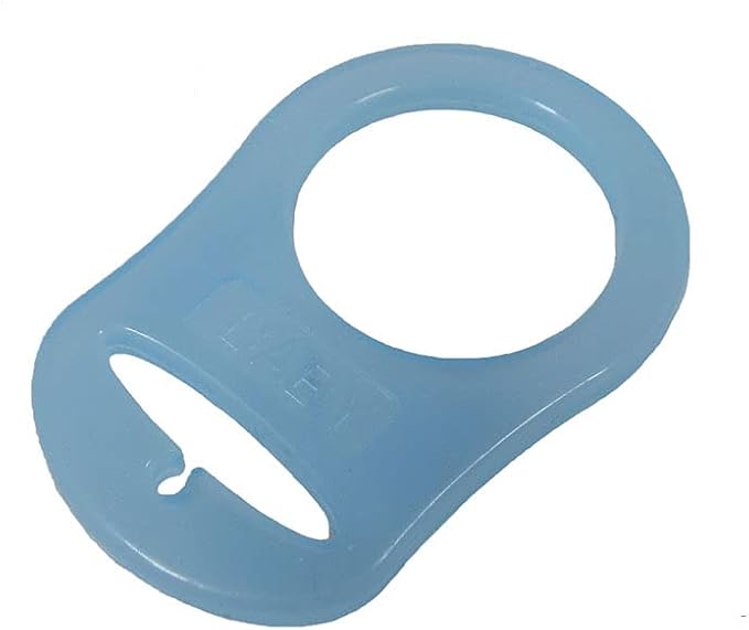 10 MAM Ring Button Style Pacifier Adapter (Light Blue)