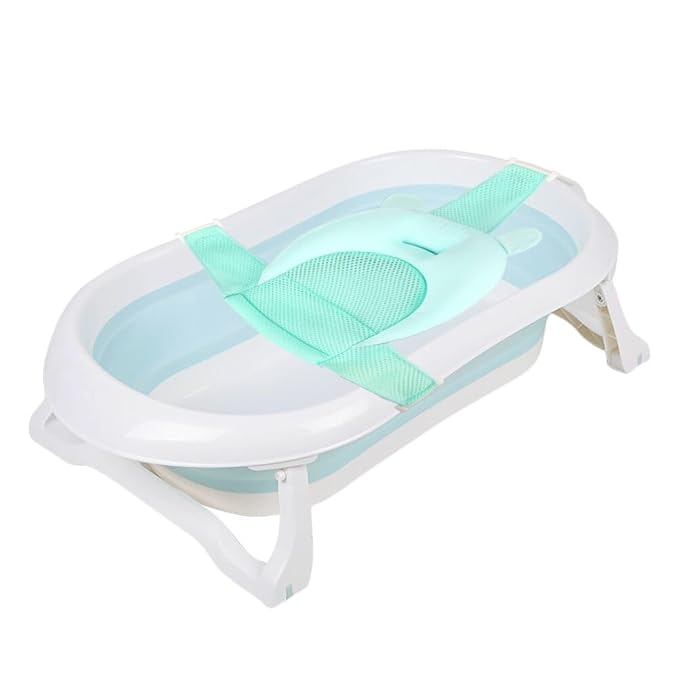 Baby Bath Seat Support Net Soft Infant Bathing Seat Support Mat Suspension Shower Pad Adjustable Non-Slip Newborn Bathtub Sling Mat Baby Sink Bather Tub Shower Net Bathtub Sit Up Mesh 0-6 Month