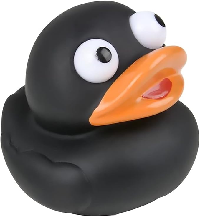 The Dreidel Company Rubber Duck Eye Poppers, Squeeze to Quack, Toy Assortment Duckies for Kids, Bath Birthday Gifts Baby Showers Summer Beach and Pool Activity, 2" (10-Pack)