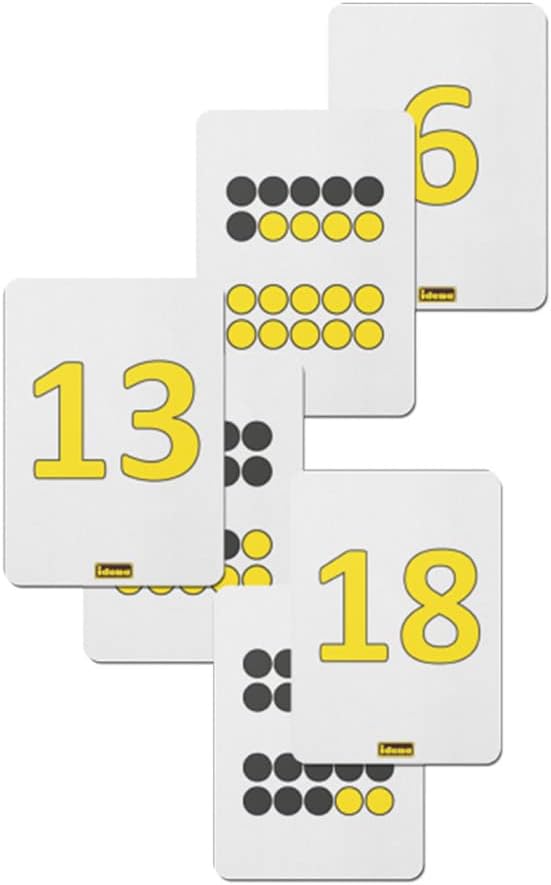 Idena 656014 – Counting Cards, Pack of 21, Numbers from 0-20