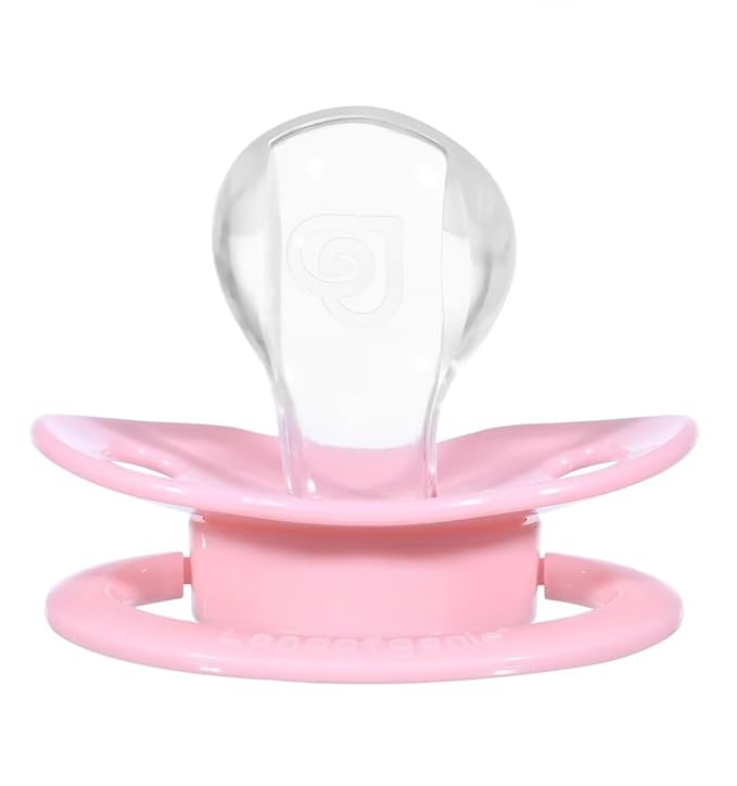 Landofgenie Adult Size Large Shield Pacifiers Bone Shaped Cutie Pacifier Pink