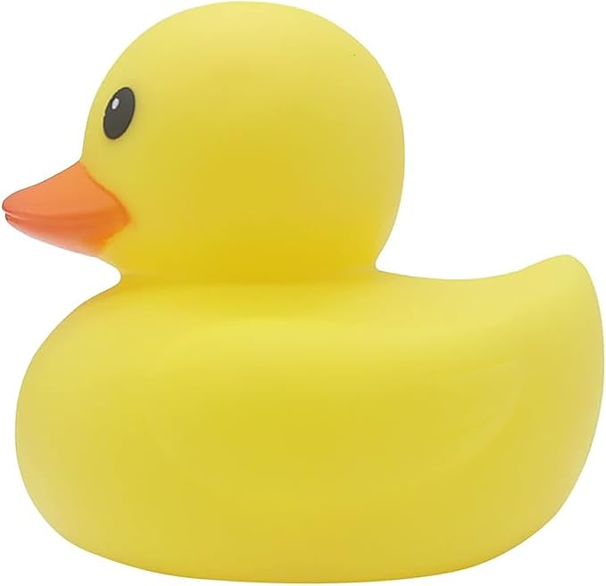 MYLIFEUNIT 4 inch Yellow Rubber Bath Ducks for Child (Pack of 2)
