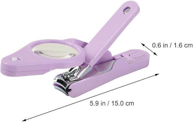 Nail Clippers with LED Light and Magnifier Nail Cutters Fingernails Toenails Clippers for Ederly People Pets