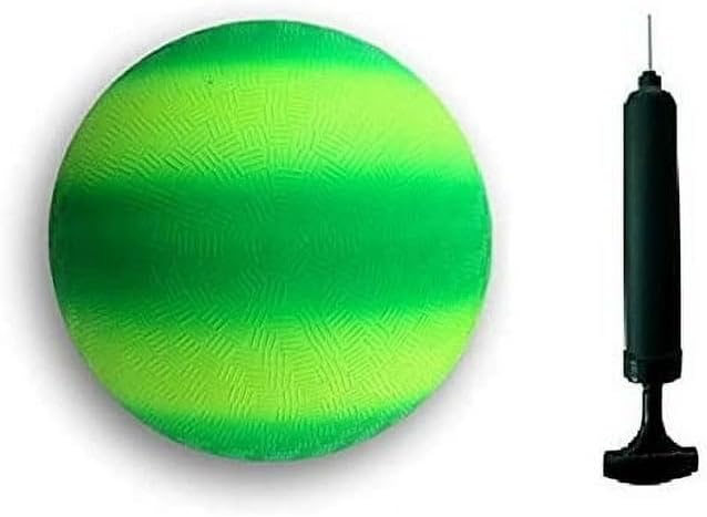 Toys+ 8.5 Inch Colorful Playground Ball + Pump