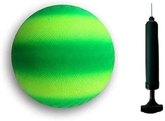 Toys+ 8.5 Inch Colorful Playground Ball + Pump