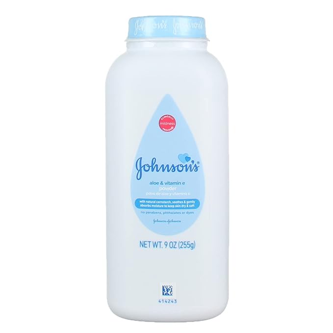 Johnson's, Baby Powder with Aloe & Vitamin E, 9 Ounce, 10 Pack