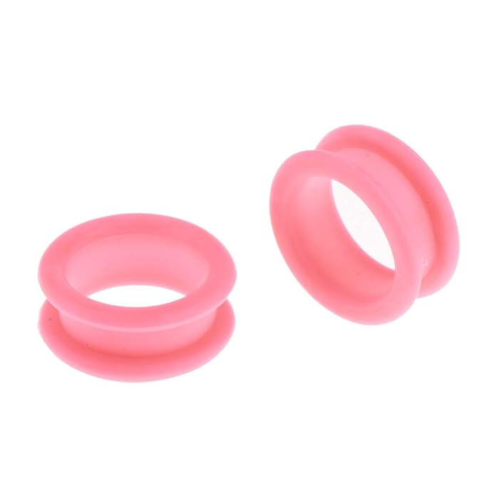 menolana 10 Packs Silicone Thumb Ring Finger Insert Grips Set For Grooming Scissors - Pink