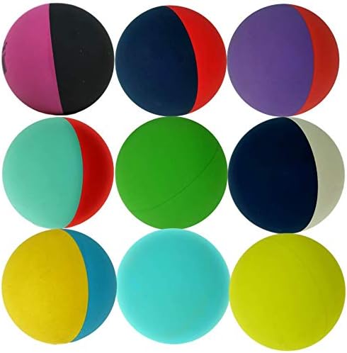 JA-RU High Bounce Balls 2.2 Inch (6 Units) – Assorted Multicolor Large Bouncy Balls for Kids, Stress Relief Toy, Birthday Party Favors, Classroom Prizes, & Goodie Bag Stuffers. 990-6p.