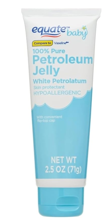 Generic Equate Baby Petroleum Jelly 100% Pure, 2.5 oz Each, Soothing Skin Protectant, Pack of 4