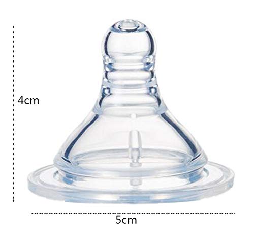 WOIWO 5PCS Wide Diameter Pacifiers Can Be Equipped with All Kinds of Wide Mouth Baby Pacifiers Breast Milk Sensitive Pacifiers Feeding Pacifiers (Cross Hole)