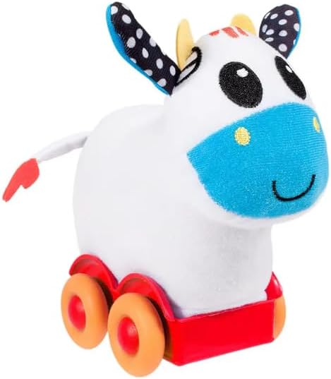 Sassy Pull N' Roll Toy, Cow by Sassy