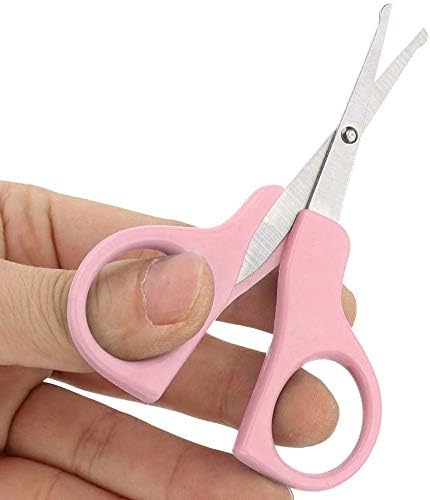 Baby Nail Kit, Baby Nail Care Set 4-in-1 Including Baby Nail Clipper, Scissor, Nail File & Tweezers, Baby Manicure Kit and Pedicure Kit for Newborn, Infant & Toddler (Pink)