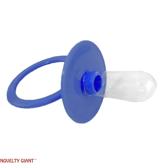Giant Jumbo Baby Pacifier Novelty Costume Accessory (Blue)