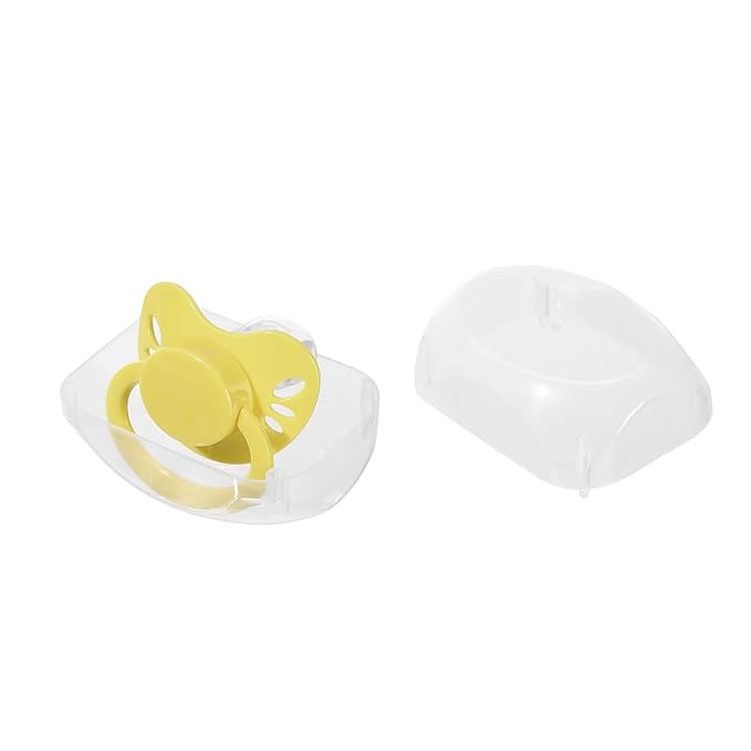 Landofgenie Adult Size Large Shield Pacifiers Butterfly Shaped Cutie Pacifier Yellow