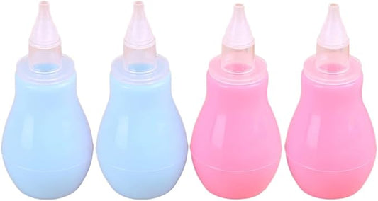 ibasenice 4-Pack with Soft Spout for Mucus Removal and Congestion Relief Portable Cleaner for Newborns and Infants