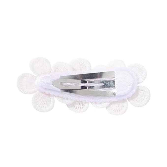 Sunflower Snap Hair Clips White Daisy Flower Hair Clips Hair Hairpin for Girls Women Kids (yellow)
