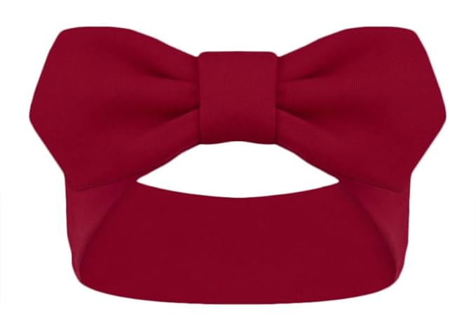 Creative Knitwear Stanford Cardinal Infant Girls Crimson Solid Hair Knot Headband Embroidered Logo - Size Newborn - 4T