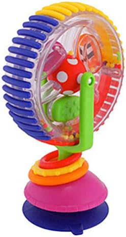 Keenso Three Color Rotating Wheel Model, Baby Stroller Toy Strengthen Fine Motor Skills for Infant