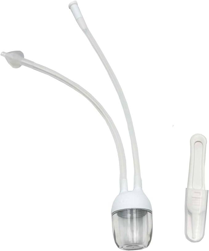 Baby Nasal Cannula,Anti Reflux Nasal Cannula,Equipped with A Nose Clip,Suitable for Newborns and Baby Products-White