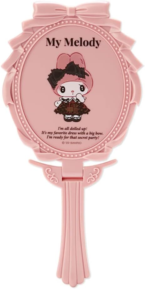 Sanrio 589004 Mirror My Melody, My Melody, Secret Melody Series Character, 3.3 x 0.4 x 7.1 inches (8.5 x 1 x 18 cm)