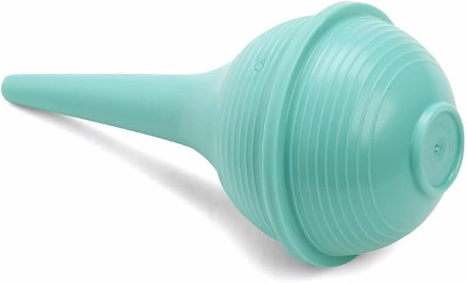 Comfort Axis Baby Nasal Aspirator and Ear Wax Bulb Syringe, Green, 3 Oz, Pack of 2