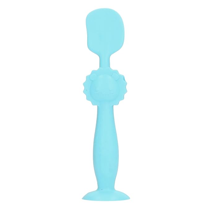 Baby Diaper Cream Brush, Suction Cup Base Skin Friendly Diaper Cream Spatula Silicone Gently Apply Stand Upright for Daily Use (Blue)
