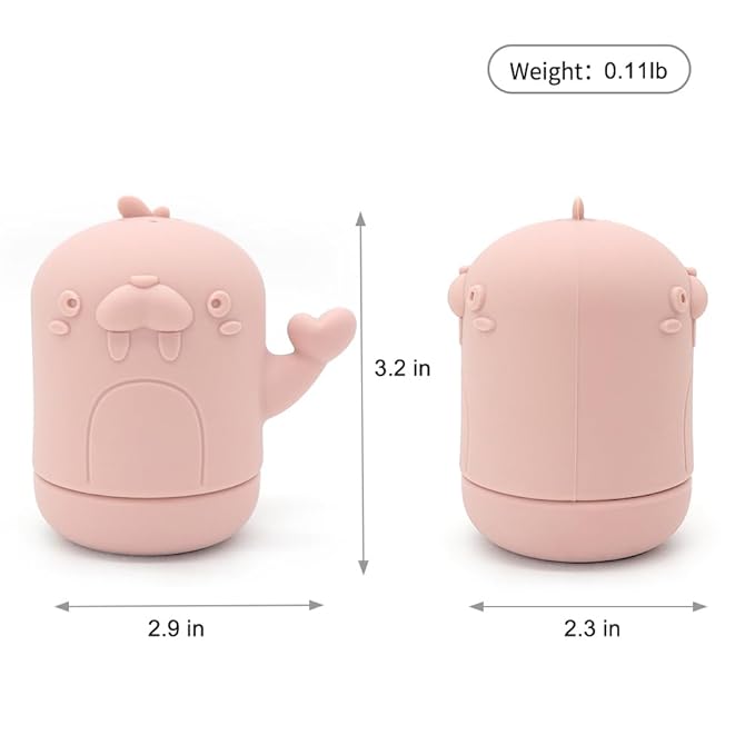 Ginbear Silicone Baby Bath Toys, Non-Toxic Mold Free Infant Squirty Bathtub Toys for Toddlers 6 Months+, Pack of 4 (Marine)