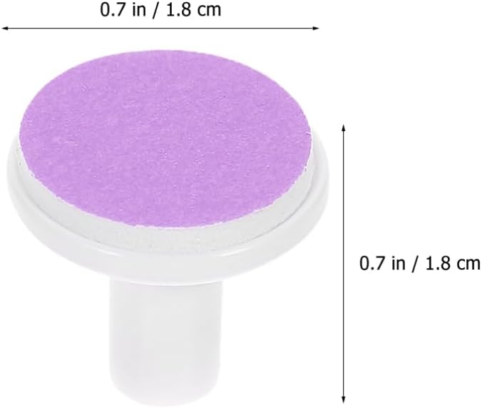Healeved 24pcs Electric Nail Trimmer Pads Replacement Grinding Heads for Nail File Use Easy to Replace Safe Convenient Delicate Color Design