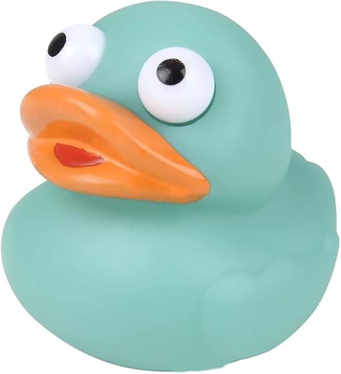 The Dreidel Company Rubber Duck Eye Poppers, Squeeze to Quack, Toy Assortment Duckies for Kids, Bath Birthday Gifts Baby Showers Summer Beach and Pool Activity, 2" (20-Pack)